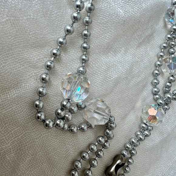 Vintage Stuart Freeman NYC Necklace 54" Ball Chain AB Lucite Beads 1980s - Picture 15 of 16